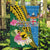 Malampa Fiji Day Garden Flag Tropical Tapa Pattern