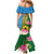 Personalised Malampa Fiji Day Mermaid Dress Tropical Tapa Pattern