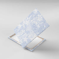 Samoa White Sunday Canvas Wall Art Plumeria Floral