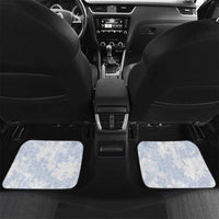 Samoa White Sunday Car Mats Plumeria Floral