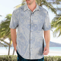 Samoa White Sunday Hawaiian Shirt Plumeria Floral