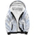 Samoa White Sunday Sherpa Hoodie Plumeria Floral