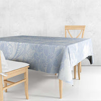 Samoa White Sunday Tablecloth Plumeria Floral