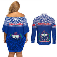 samoa-rugby-couples-matching-off-shoulder-short-dress-and-long-sleeve-button-shirts-manu-samoa-polynesian-tatoo-pattern