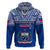 Samoa Rugby Hoodie Manu Samoa Polynesian Tatoo Pattern LT01 Blue - Polynesian Pride