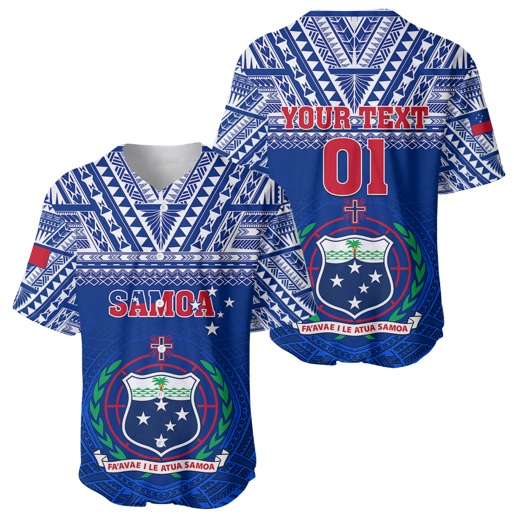 Custom Samoa Rugby Baseball Jersey Manu Samoa Polynesian Tatoo Pattern LT01 - Polynesian Pride