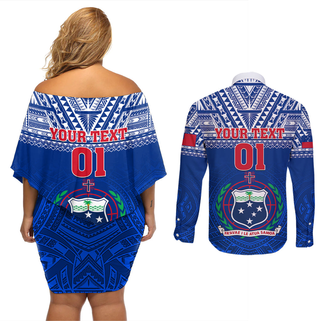 custom-samoa-rugby-couples-matching-off-shoulder-short-dress-and-long-sleeve-button-shirts-manu-samoa-polynesian-tatoo-pattern