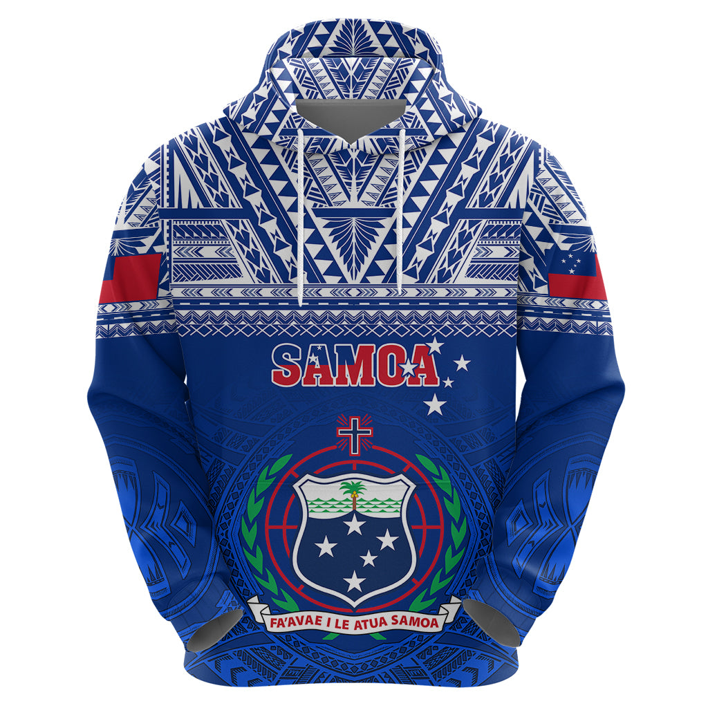 Custom Samoa Rugby Hoodie Manu Samoa Polynesian Tatoo Pattern LT01 - Polynesian Pride