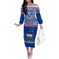 custom-samoa-rugby-off-the-shoulder-long-sleeve-dress-manu-samoa-polynesian-tatoo-pattern