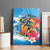 Personalized Aloha Hawaii Skeleton Surfing Canvas Wall Art Tribal Shark Plumeria