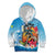 Personalized Aloha Hawaii Skeleton Surfing Kid Hoodie Tribal Shark Plumeria
