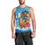 Personalized Aloha Hawaii Skeleton Surfing Men Tank Top Tribal Shark Plumeria