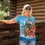 Personalized Aloha Hawaii Skeleton Surfing Women Polo Shirt Tribal Shark Plumeria