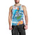 Personalized Hawaii Hula Girl Skeleton Dancing Men Tank Top Hibiscus Tribal Shark