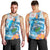 Personalized Hawaii Hula Girl Skeleton Dancing Men Tank Top Hibiscus Tribal Shark