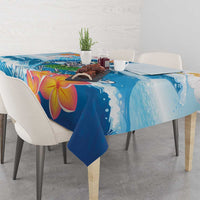Personalized Hawaii Hula Girl Skeleton Dancing Tablecloth Hibiscus Tribal Shark LT01 - Polynesian Pride