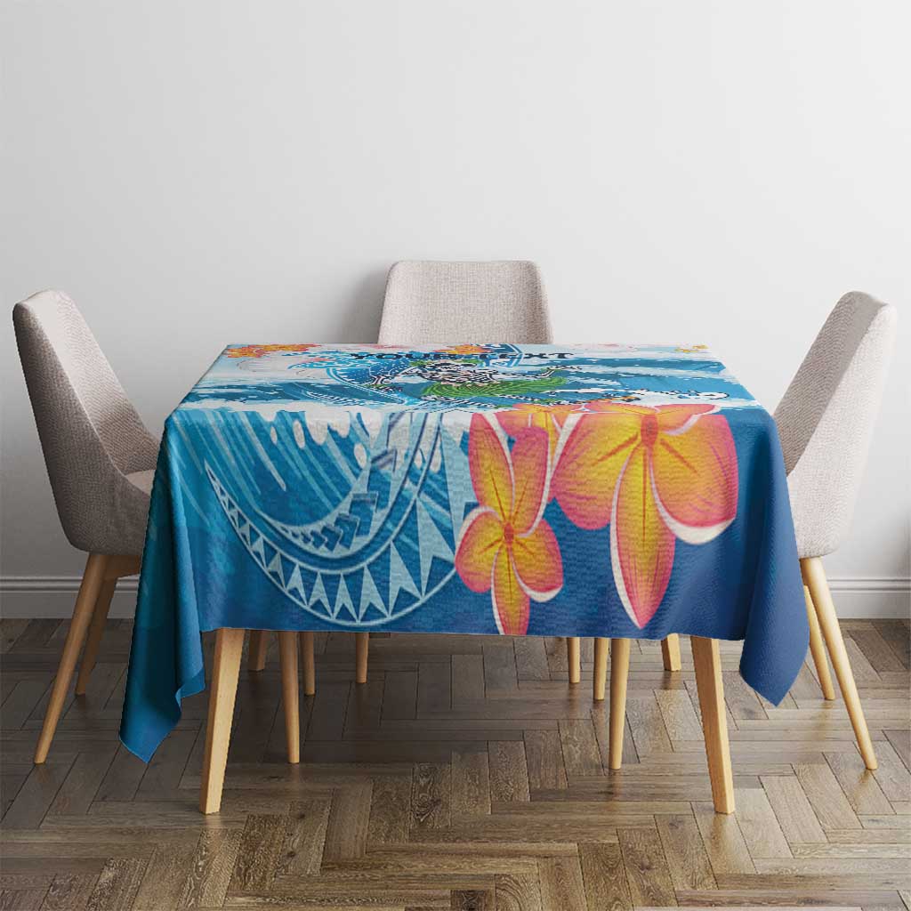 Personalized Hawaii Hula Girl Skeleton Dancing Tablecloth Hibiscus Tribal Shark LT01 - Polynesian Pride