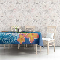 Personalized Hawaii Hula Girl Skeleton Dancing Tablecloth Hibiscus Tribal Shark LT01 - Polynesian Pride