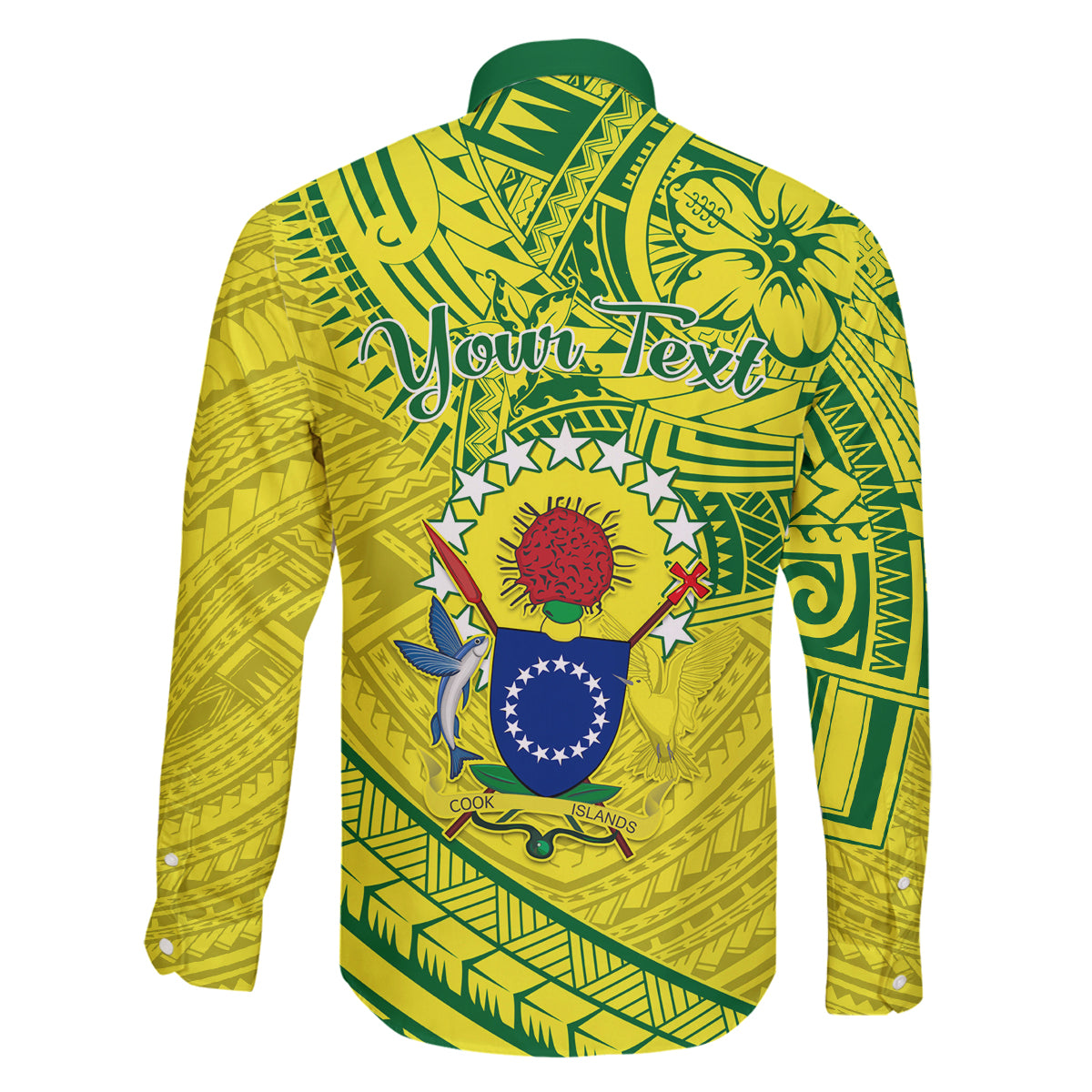 Kia Orana Cook Islands Family Matching Long Sleeve Bodycon Dress and Hawaiian Shirt Turtle Yellow Green Polynesian Pattern LT01 - Polynesian Pride