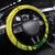 Kia Orana Cook Islands Steering Wheel Cover Turtle Yellow Green Polynesian Pattern LT01 Universal Fit Green - Polynesian Pride