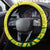 Kia Orana Cook Islands Steering Wheel Cover Turtle Yellow Green Polynesian Pattern LT01 - Polynesian Pride