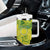 Kia Orana Cook Islands Tumbler With Handle Turtle Yellow Green Polynesian Pattern