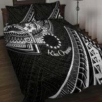 Kia Orana Cook Islands Quilt Bed Set Circle Stars With Floral White Pattern LT01 - Polynesian Pride