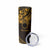 Kia Orana Cook Islands Skinny Tumbler Circle Stars With Floral Gold Pattern