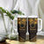 Kia Orana Cook Islands Tumbler With Handle Circle Stars With Floral Gold Pattern