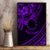 Kia Orana Cook Islands Canvas Wall Art Circle Stars With Floral Purple Pattern LT01 - Polynesian Pride