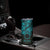 Kia Orana Cook Islands Skinny Tumbler Circle Stars With Floral Turquoise Pattern