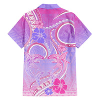Polynesian Shark Valentine Family Matching Puletasi and Hawaiian Shirt Sweet Unique Version LT01 - Polynesian Pride