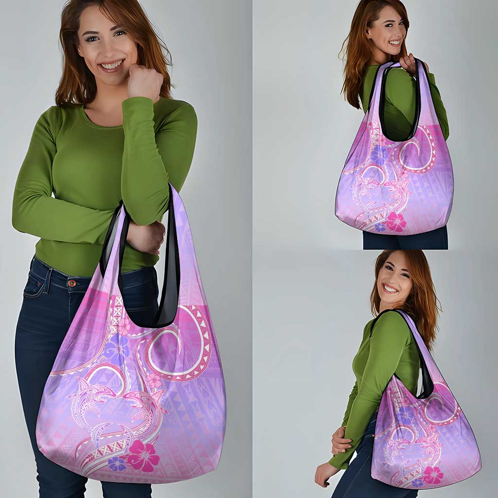 Polynesian Shark Valentine Grocery Bag Sweet Unique Version