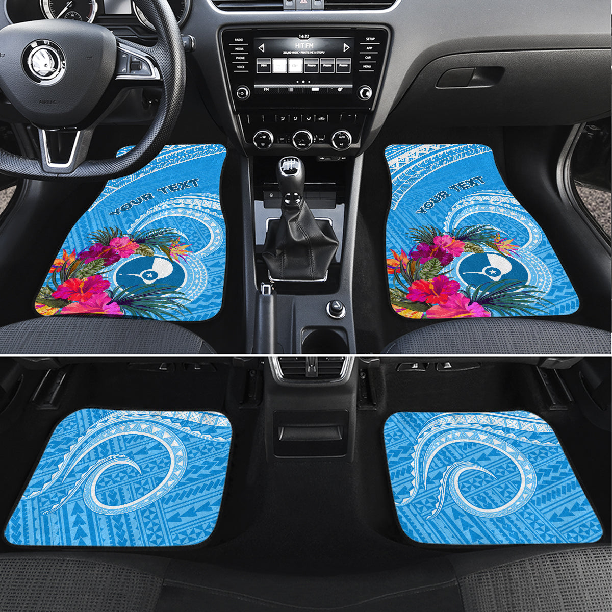 Yap Day Car Mats Nam nu Waqab Tropical Flower