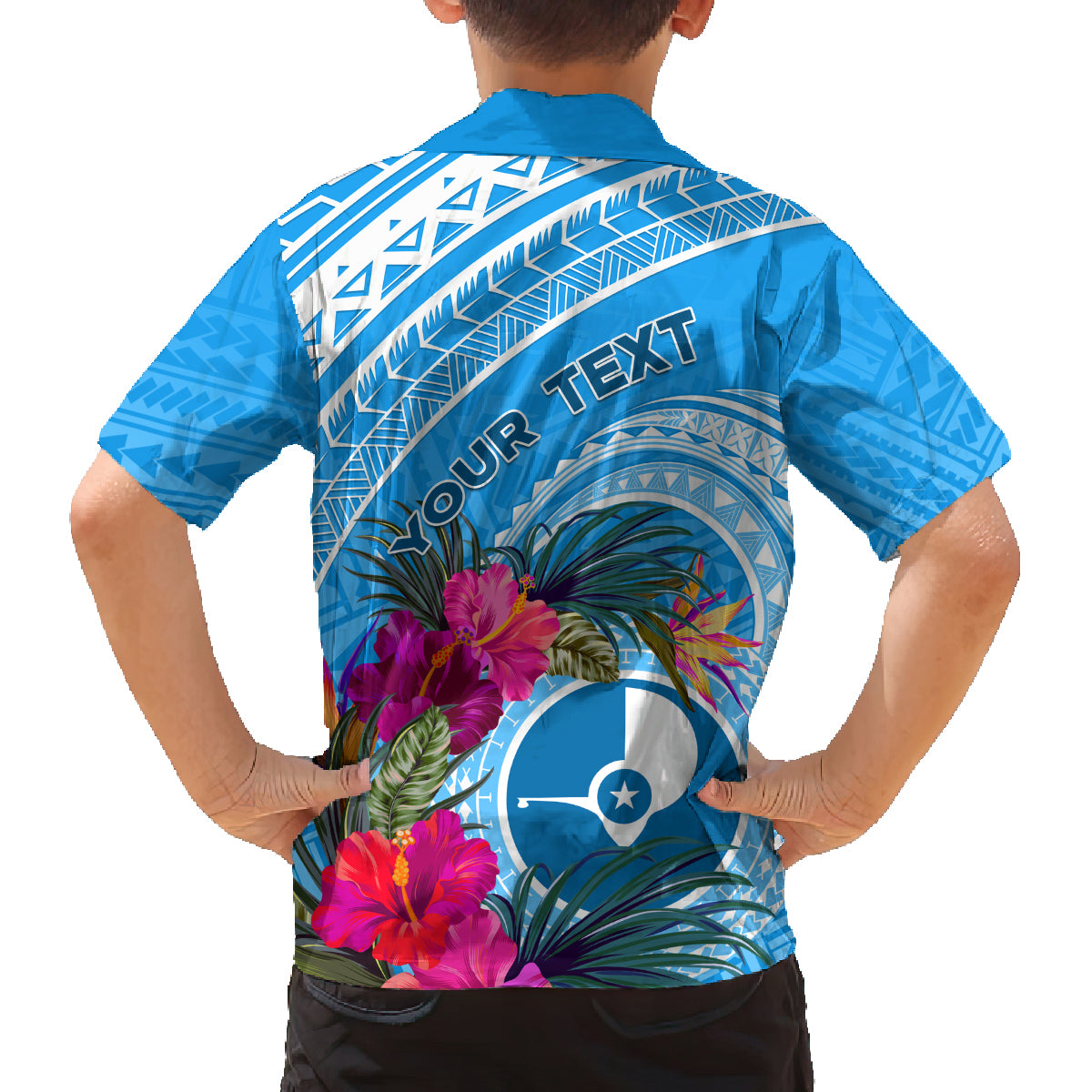 Yap Day Family Matching Summer Maxi Dress and Hawaiian Shirt Nam nu Waqab Tropical Flower LT01 - Polynesian Pride