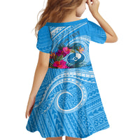 Yap Day Family Matching Tank Maxi Dress and Hawaiian Shirt Nam nu Waqab Tropical Flower LT01 - Polynesian Pride