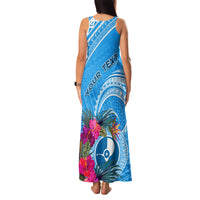 Yap Day Family Matching Tank Maxi Dress and Hawaiian Shirt Nam nu Waqab Tropical Flower LT01 - Polynesian Pride