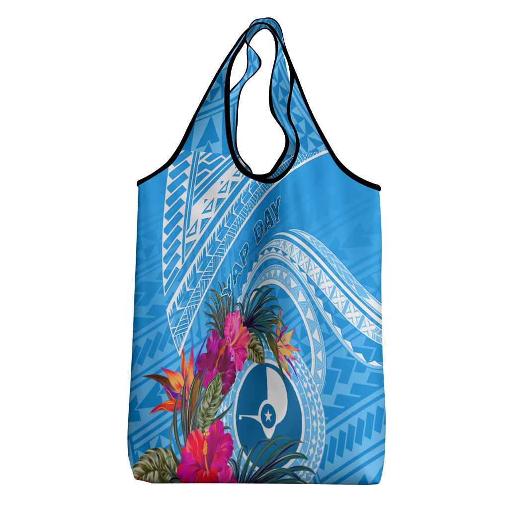 Yap Day Grocery Bag Nam nu Waqab Tropical Flower LT01 - Polynesian Pride