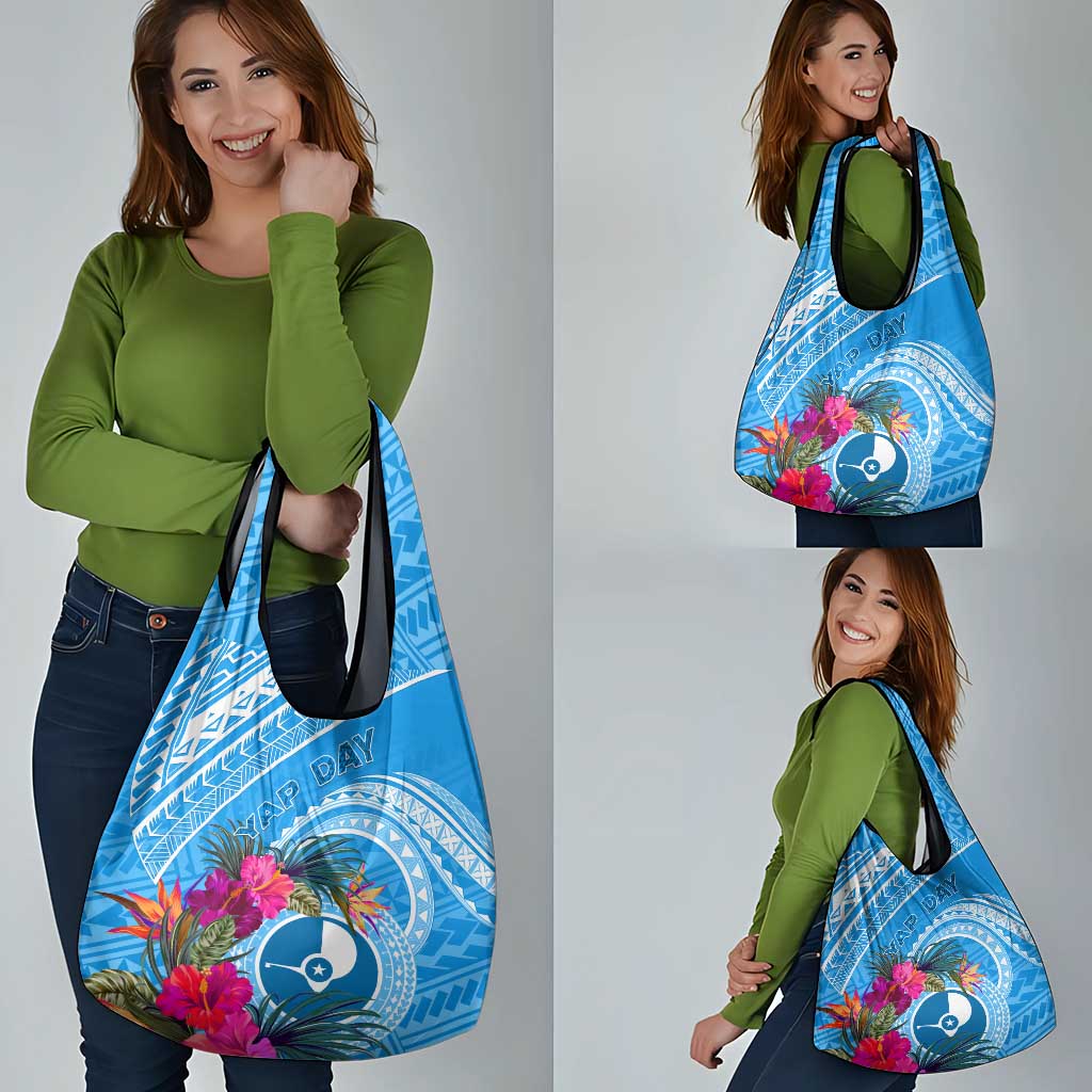 Yap Day Grocery Bag Nam nu Waqab Tropical Flower LT01 - Polynesian Pride
