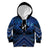 Personalised Aotearoa Matariki Kid Hoodie Blue Fern Maori Poutama
