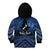Personalised Aotearoa Matariki Kid Hoodie Blue Fern Maori Poutama