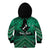 Personalised Aotearoa Matariki Kid Hoodie Green Fern Maori Poutama