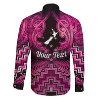 Personalised Aotearoa Matariki Family Matching Mermaid Dress and Hawaiian Shirt Pink Fern Maori Poutama LT01 - Polynesian Pride