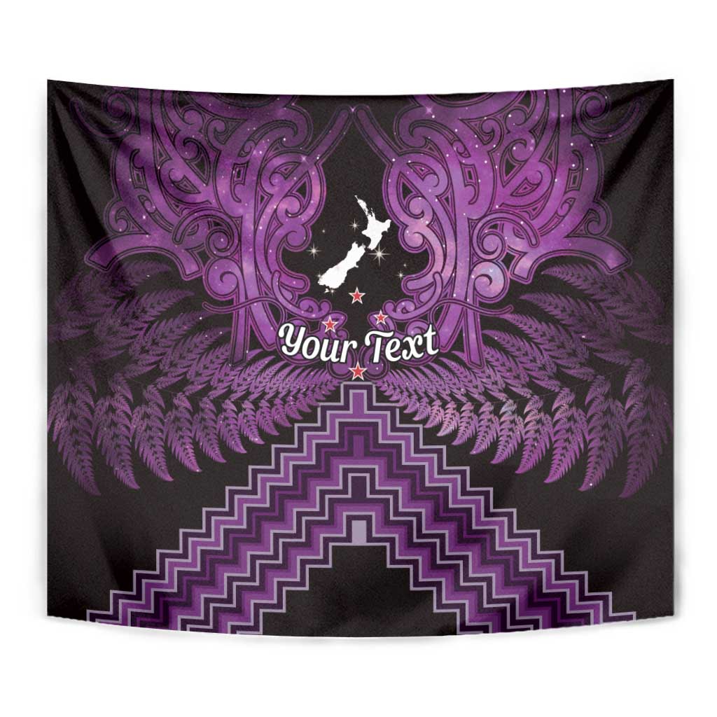 Personalised Aotearoa Matariki Tapestry Purple Fern Maori Poutama