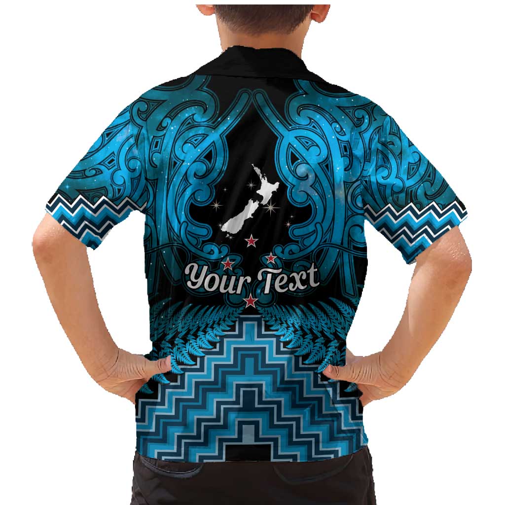 Personalised Aotearoa Matariki Family Matching Mermaid Dress and Hawaiian Shirt Turquoise Fern Maori Poutama LT01 - Polynesian Pride