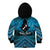 Personalised Aotearoa Matariki Kid Hoodie Turquoise Fern Maori Poutama