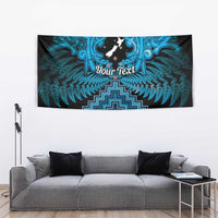 Personalised Aotearoa Matariki Tapestry Turquoise Fern Maori Poutama