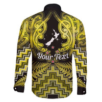 Personalised Aotearoa Matariki Family Matching Mermaid Dress and Hawaiian Shirt Yellow Fern Maori Poutama LT01 - Polynesian Pride