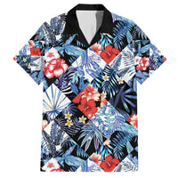 Hawaii Tropicana Blue Pattern Family Matching Puletasi and Hawaiian Shirt - Polynesian Pride
