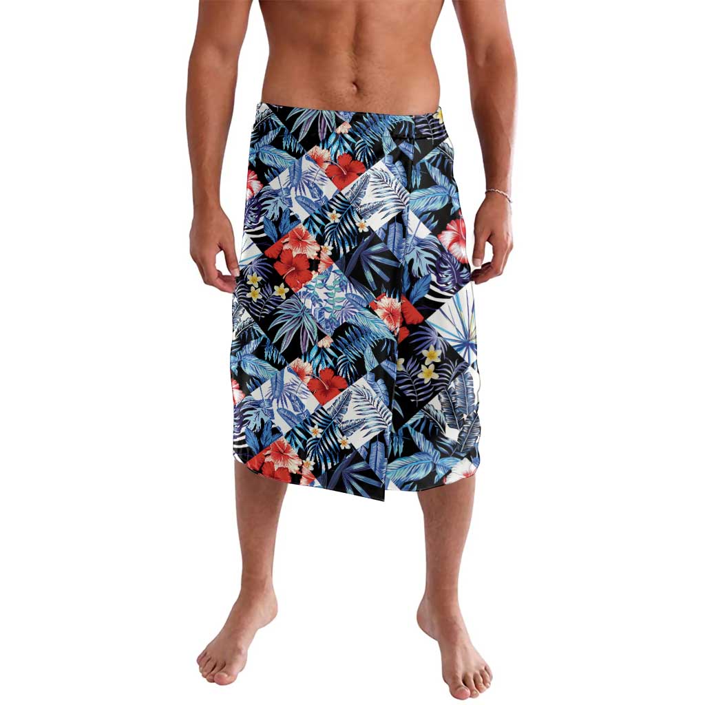 Hawaii Tropicana Blue Pattern Lavalava - Polynesian Pride